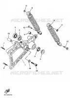 ACHTERBRUG / SCHOKBREKER voor Yamaha YP125E 2000