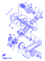 STARTMOTOR KOPPELINGS voor Yamaha XC125A 2000