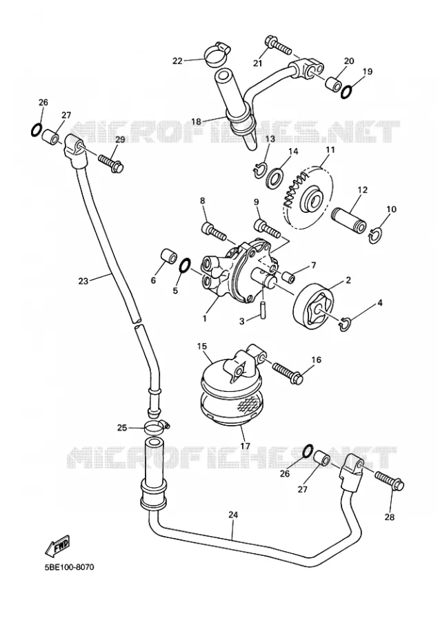 OLIEPOMP Yamaha MOTO 426 2000 YZF  YZ426F