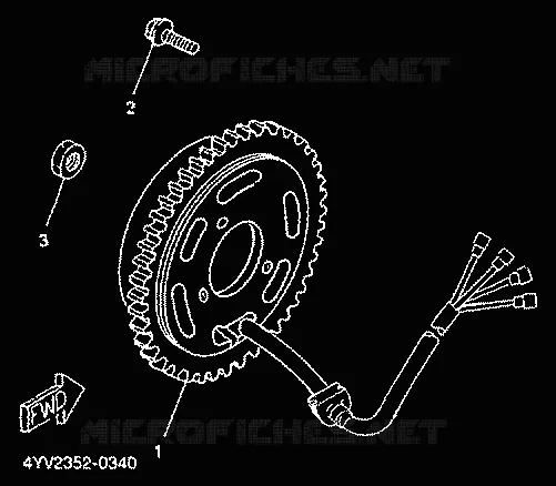 DYNAMO Yamaha MOTO 50 2000 TZR  TZR50R