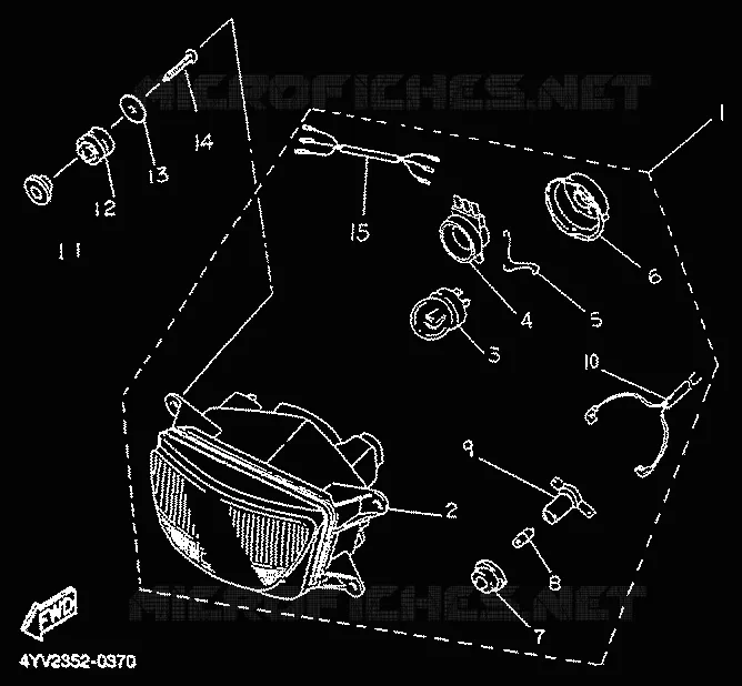 KOPLAMP Yamaha MOTO 50 2000 TZR  TZR50R