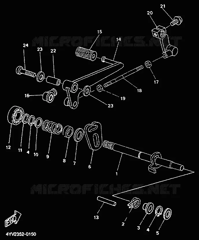 SCHAKEL STANG / PEDAAL Yamaha MOTO 50 2000 TZR  TZR50R