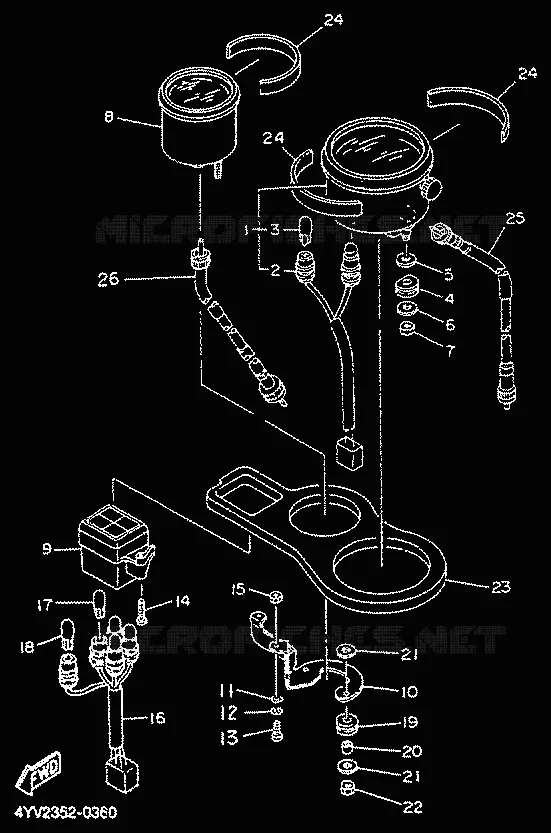 TELLERSET Yamaha MOTO 50 2000 TZR  TZR50R