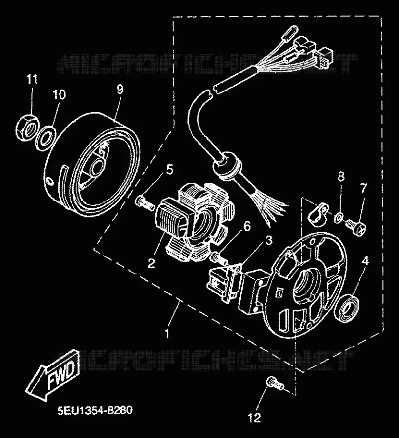 DYNAMO Yamaha SCOOTER 50 2000 WHY  YH50 WHY