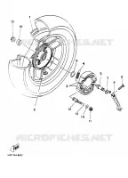 ACHTERWIEL voor Yamaha YP125E 2000