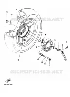 ACHTERWIEL voor Yamaha YP125E 2000