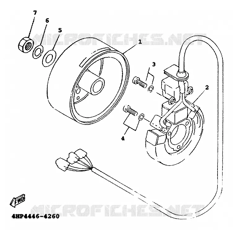 DYNAMO Yamaha SCOOTER 125 2000 FLAME  XC125A FLAME