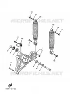 ACHTERBRUG / SCHOKBREKER voor Yamaha YP250 2000