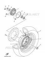 ACHTERWIEL voor Yamaha YP250 2000