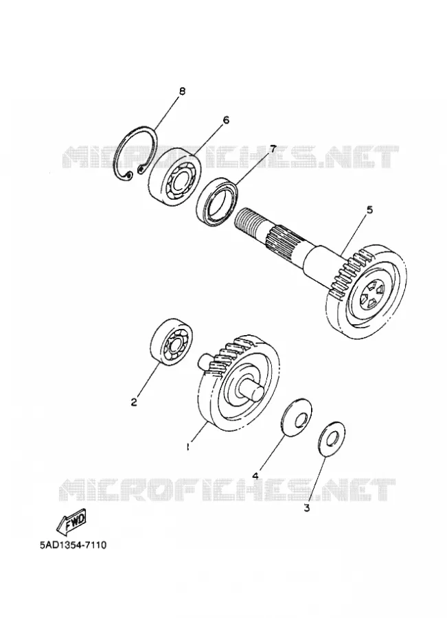 TRANSMISSIE Yamaha SCOOTER 50 1999 NEOS  YN50 YN50R NEO'S