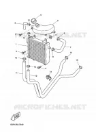 RADIATEUR / SLANG voor Yamaha YQ50L 1999