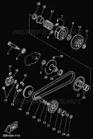 STARTMOTOR KOPPELINGS voor Yamaha YQ50L 1999