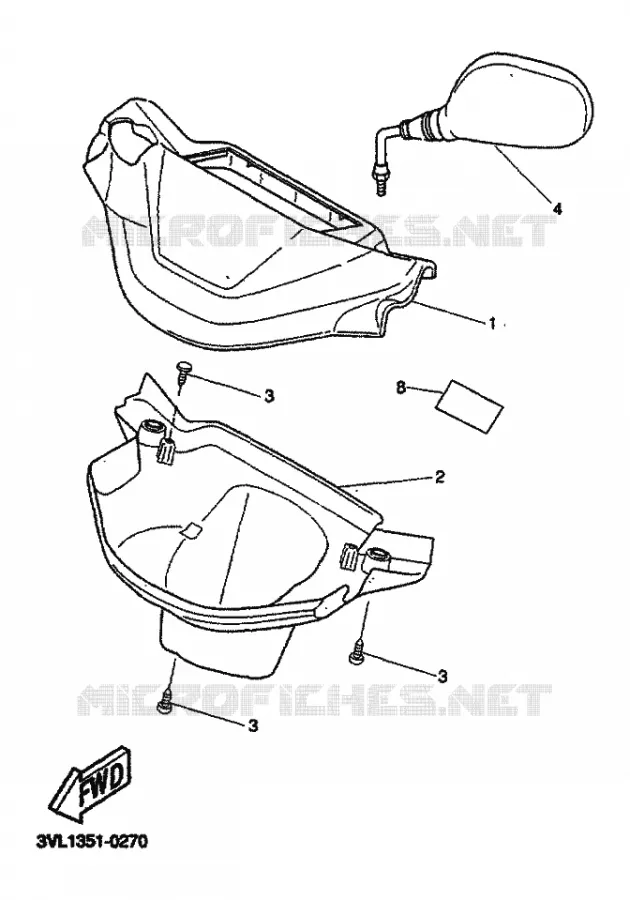 KAP 1 Yamaha SCOOTER 50 1999 BW'S  CW50
