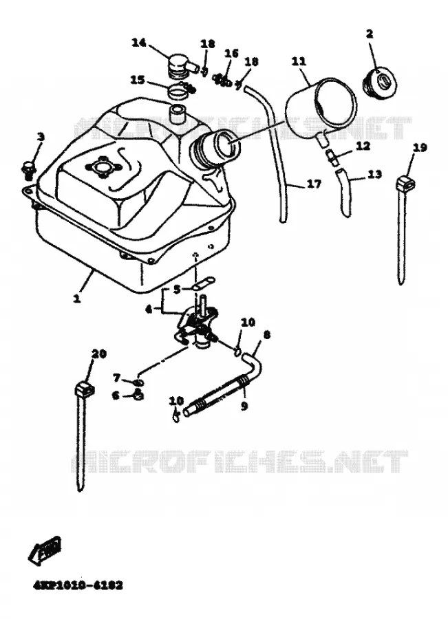 BENZINE TANK Yamaha SCOOTER 125 1999 FLAME R  XC125TR FLAME R
