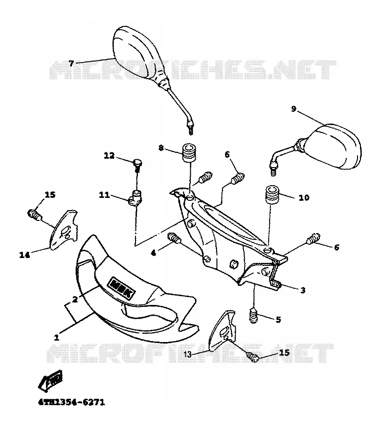 KAP 1 Yamaha SCOOTER 125 1999 FLAME R  XC125TR FLAME R