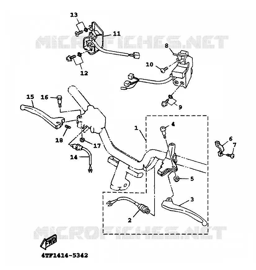 STUURSCHAKELAAR / HEVEL Yamaha SCOOTER 125 1999 FLAME R  XC125TR FLAME R