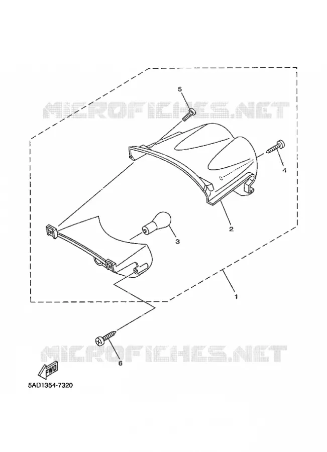 ACHTERLICHT Yamaha SCOOTER 50 1999 NEOS  YN50 YN50R NEO'S