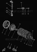 STARTMOTOR KOPPELINGS voor Yamaha TZR50 1999