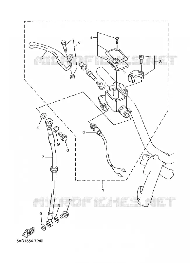 REMPOMP VOOR Yamaha SCOOTER 50 1999 NEOS  YN50 YN50R NEO'S