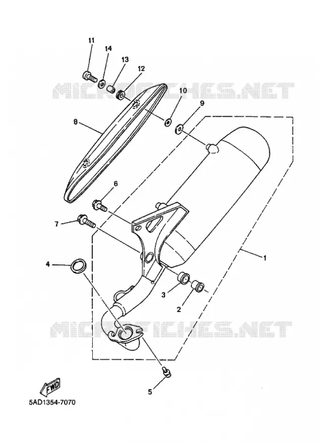UITLAAT Yamaha SCOOTER 50 1999 NEOS  YN50 YN50R NEO'S