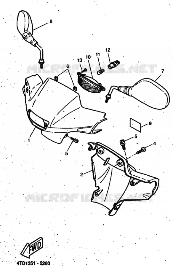 KAP 1 Yamaha SCOOTER 50 1999 ROCKET  CW50RSP