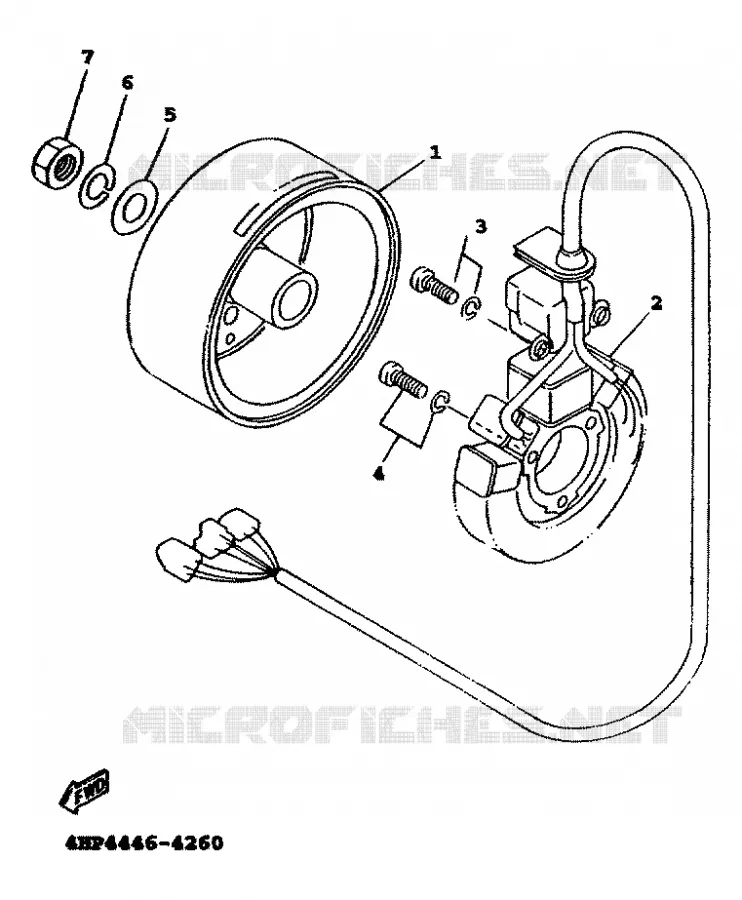DYNAMO Yamaha SCOOTER 125 1999 FLAME R  XC125TR FLAME R
