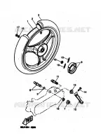 ACHTERWIEL voor Yamaha YH50 1998