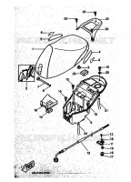 ZADEL / BAGAGE REK voor Yamaha YH50 1998
