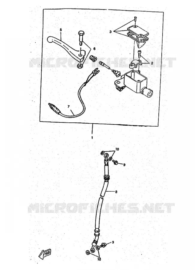 REMPOMP VOOR Yamaha SCOOTER 50 1998 BOOSTER  CW50RSX