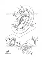 ACHTERWIEL voor Yamaha AL115C MIO 2007