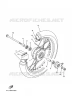 WIEL VOOR 2 voor Yamaha AL115C MIO 2007