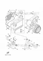 RADIATEUR / SLANG voor Yamaha BOOSTER X 2007
