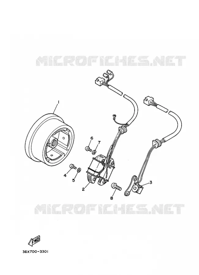 DYNAMO Yamaha MOTO 200 2008 AG  AG200F