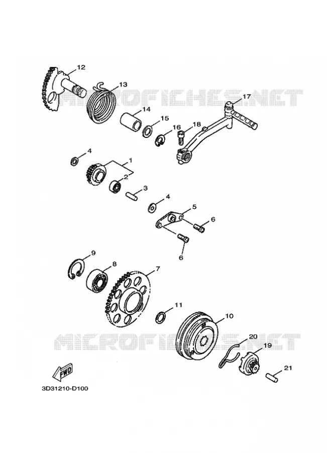 STARTMOTOR Yamaha SCOOTER 100 2005 JOG  XC100 JOG