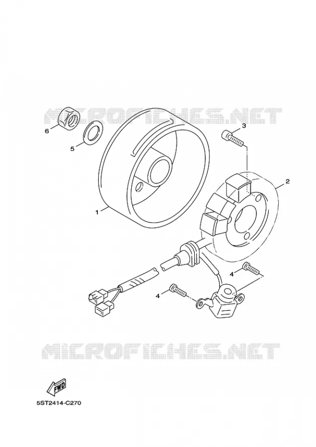 DYNAMO Yamaha SCOOTER 50 2007 BOOSTER  XF50 BOOSTER X