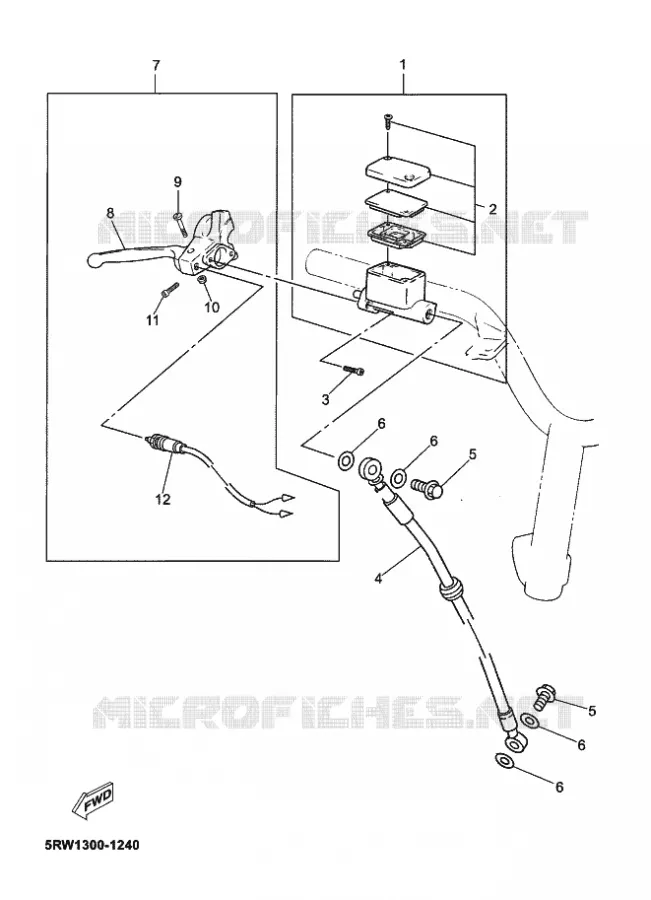 REMPOMP VOOR Yamaha SCOOTER 50 2005 MACH  CS50Z MACH G LIQUIDE