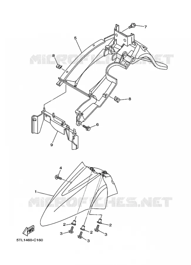 SPATBORD Yamaha SCOOTER 115 2007 MIO  AL115C MIO