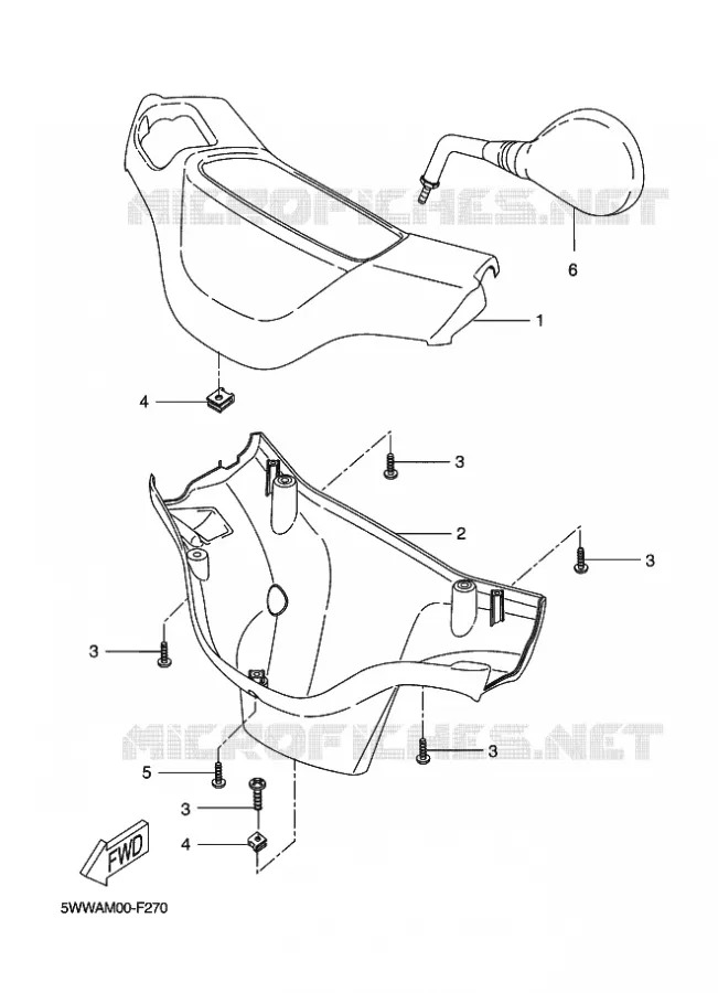 KAP 1 Yamaha SCOOTER 50 2008 BOOSTER  CW50