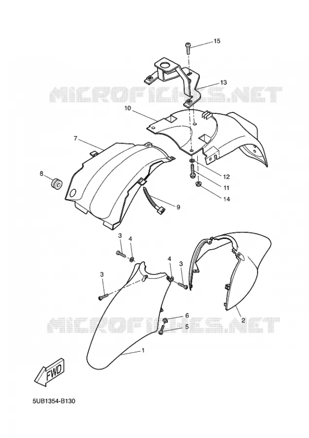 SPATBORD Yamaha SCOOTER 50 2004 FLIPPER  YH50L FLIPPER LIGHT