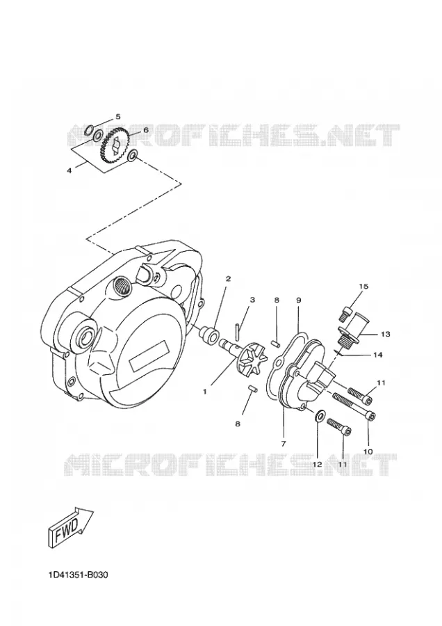 WATERPOMP / SLANGEN Yamaha MOTO 50 2005 X-LIMIT  DT50RSM