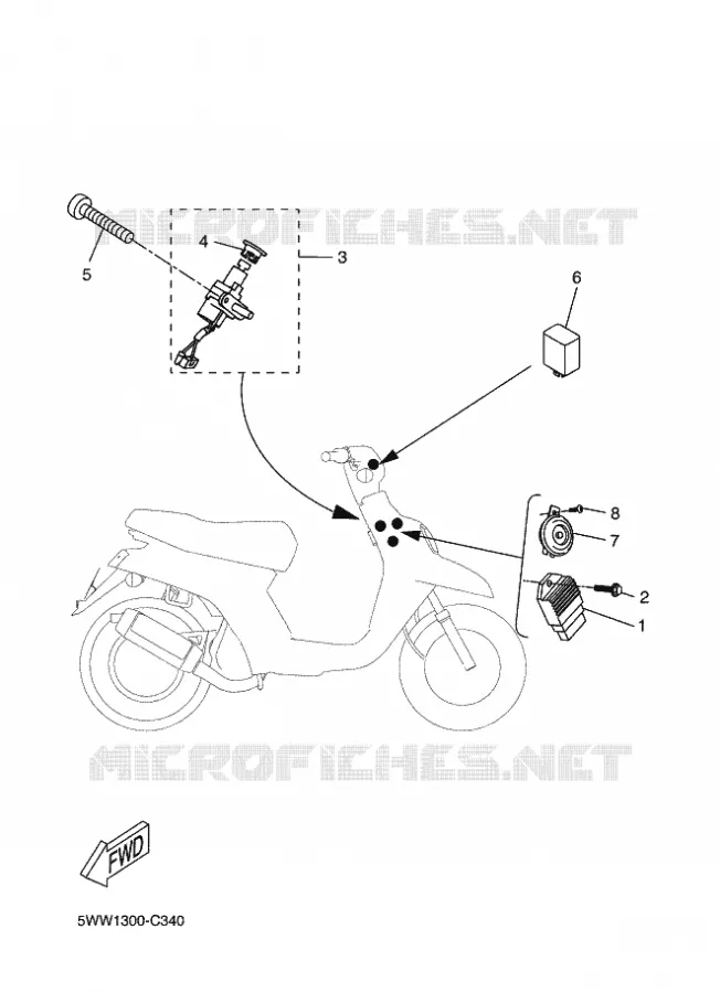 ELECTRISCH 1 Yamaha SCOOTER 50 2004 BOOSTER  CW50