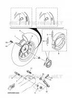 ACHTERWIEL voor Yamaha BOOSTER SPIRIT 2008
