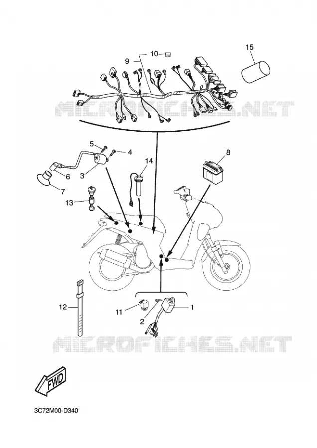 ELECTRISCH 2 Yamaha SCOOTER 50 2006 STUNT NAKED  EW50N STUNT NAKED
