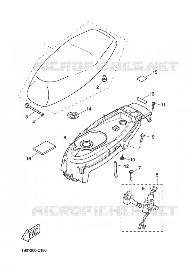 SELLE Yamaha SCOOTER 50 2008 STUNT  EW50N