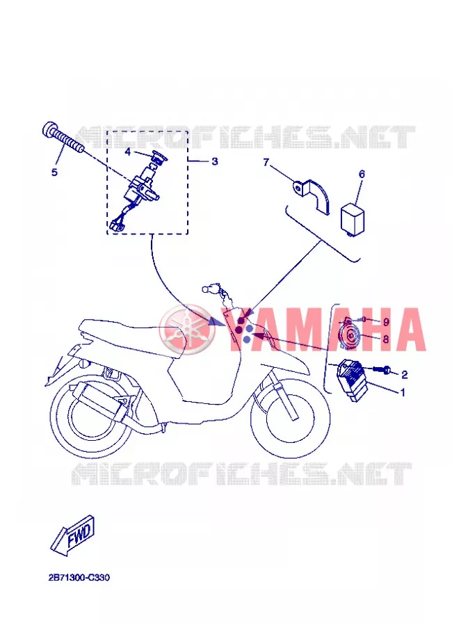 ELECTRISCH 1 Yamaha SCOOTER 50 2005 BOOSTER  CW50N