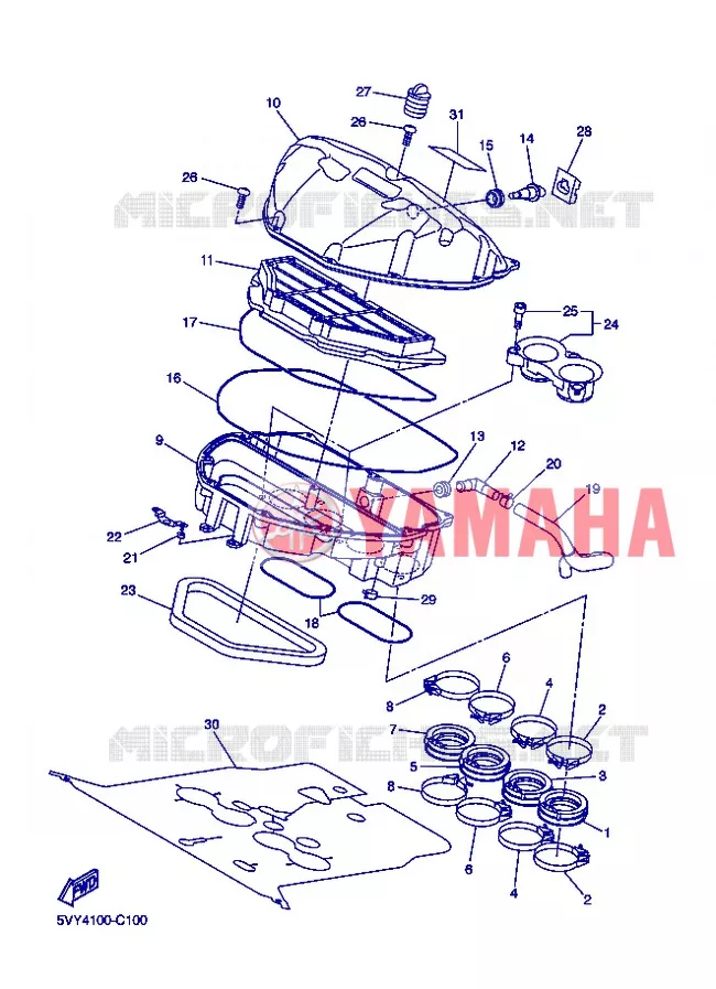 INLAAT Yamaha MOTO 1000 2004 R1  YZF-R1 YZF-R1S R1