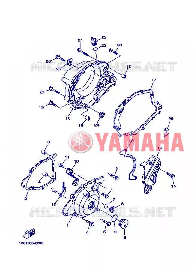 DEKSEL - MOTOR 1 Yamaha MOTO 230 2006 TTR  TT-R230 TTR230V