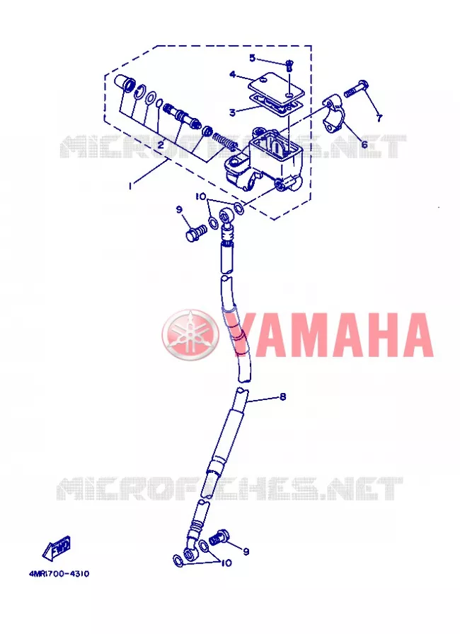 REMPOMP VOOR Yamaha MOTO 250 2008 TTR  TT250R