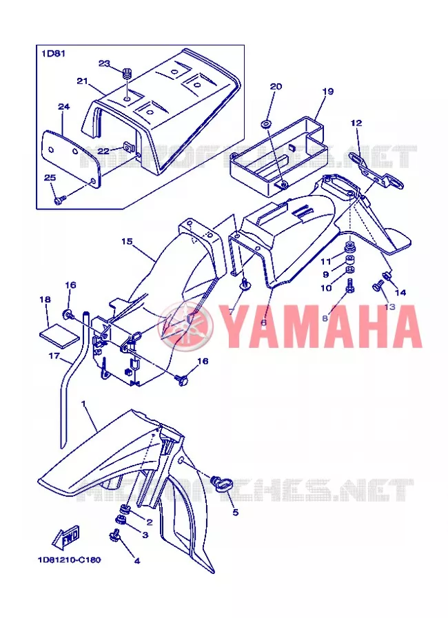 SPATBORD Yamaha MOTO 105 2004 Autres modeles  T105SE