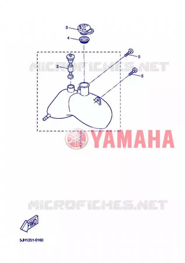 OLIE RESERVOIR Yamaha SCOOTER 50 2004 SLIDER  EW50N SLIDER